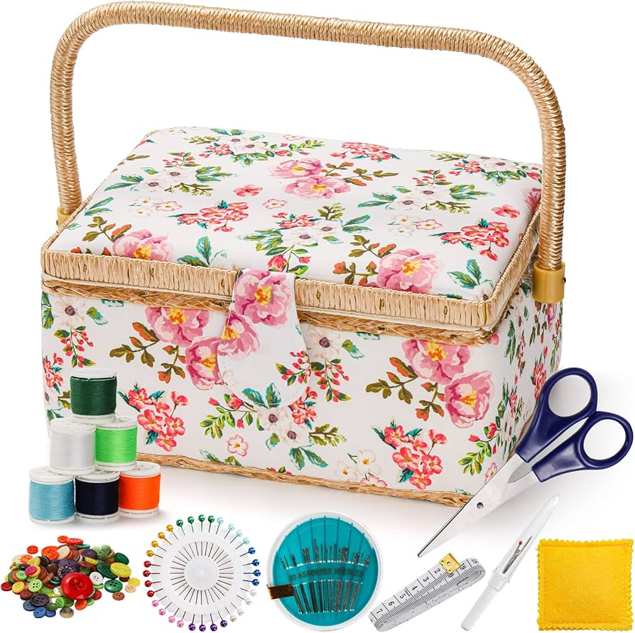 ZOOFOX Sewing Basket with Accessories