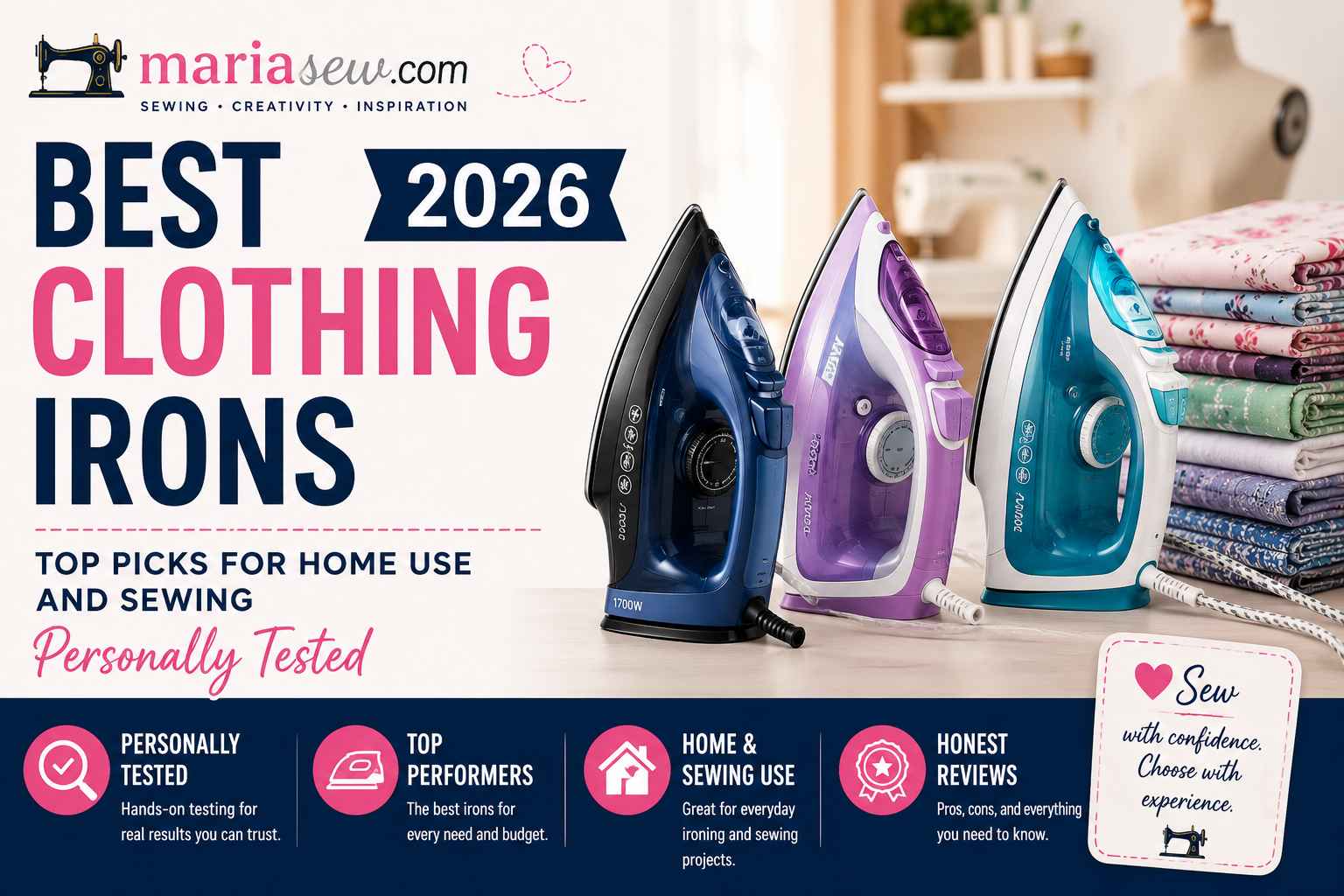 Best Clothing Irons 2026: Top Picks for Home Use and Sewing — Personally Tested