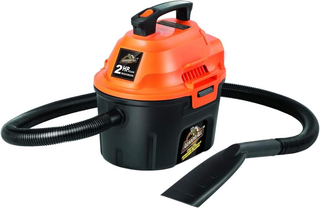 2. Armor All AA255 Wet/Dry Utility Shop Vacuum: Best for Deep Car Cleaning