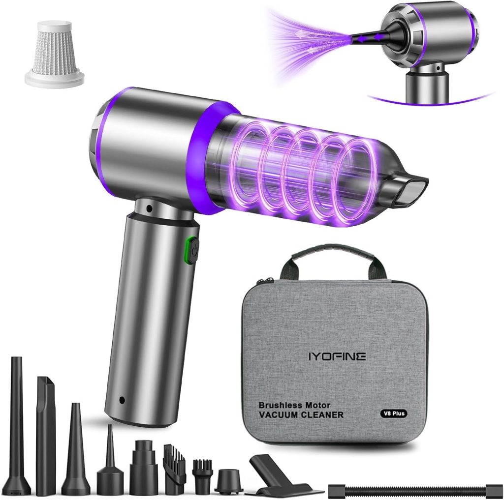 5. 80,000RPM Mini Vacuum/Air Duster: Best Secondary Detail Tool for Vents and Crevices