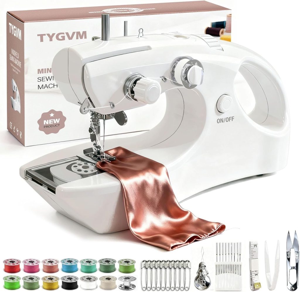 2. Portable Cordless Handheld Sewing Machine Bright White — Best Cordless Option for Travel and Quick Fixes