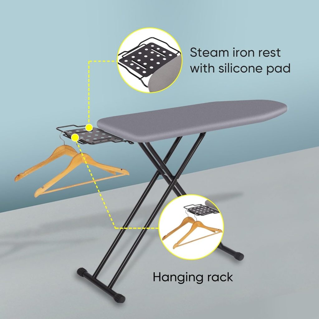 3. Jakeefud Deluxe Full-Size Ironing Board — Best Heavy-Duty Ironing Board for Home Use
