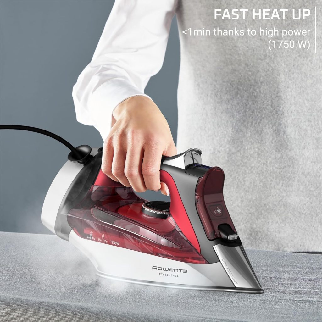 5. Rowenta Focus Excellence DW5433, 1750W Steam Iron With Retractable Cord - Best Steam Iron With Retractable Cord