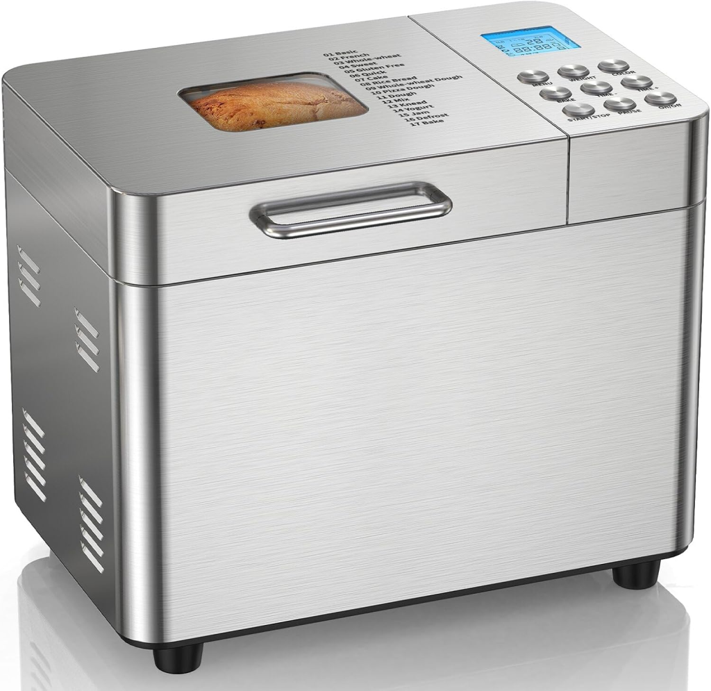 OSIPOTO 17 in 1 Automatic Stainless Steel Bread Machine