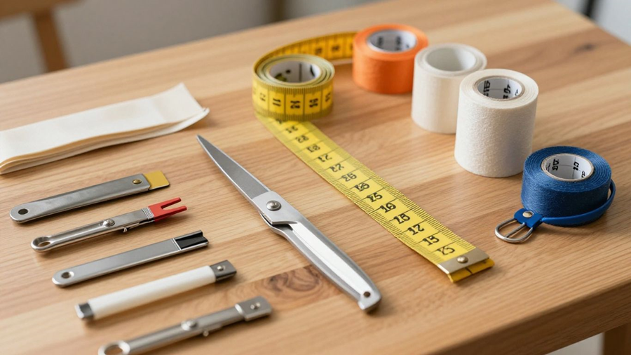 Gather Your No-Sew Hemming Supplies