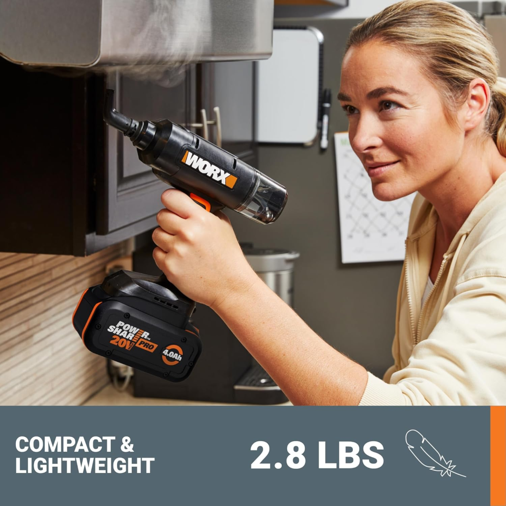 WORX 20V SteamStorm Cordless Handheld Steam Cleaner