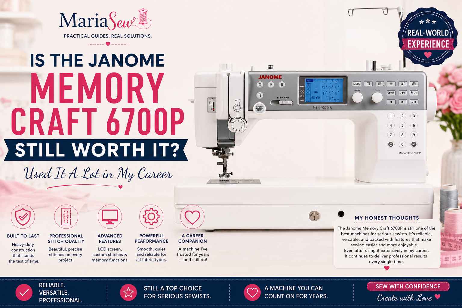 Janome Memory Craft 6700P Review
