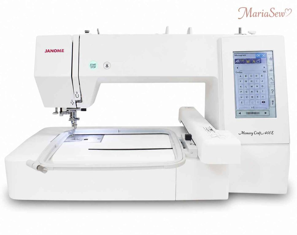 Janome Memory Craft 400E embroidery machine