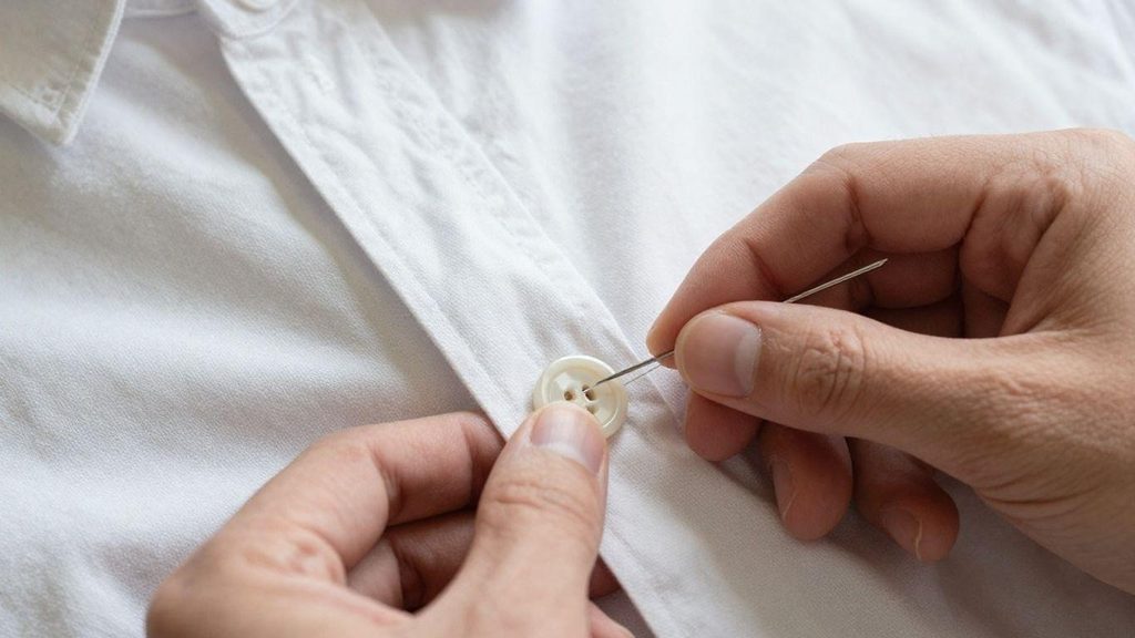 How to Sew a Shank Button by Hand
